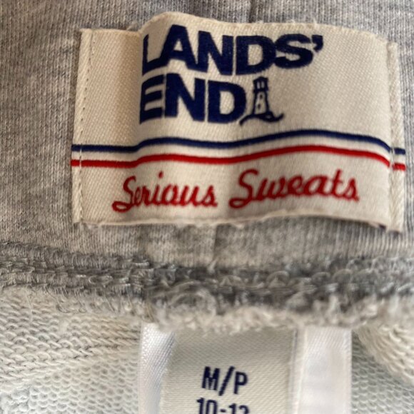 Lands End Women's Serious Sweats Gray Sweatpants Size M/P 10-12 - Picture 6 of 14